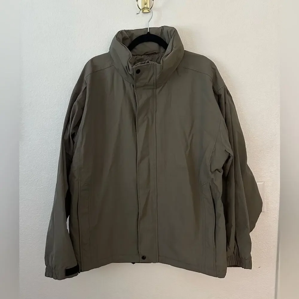Men's Khaki/Olive Green Endurance Jacket Size Large
